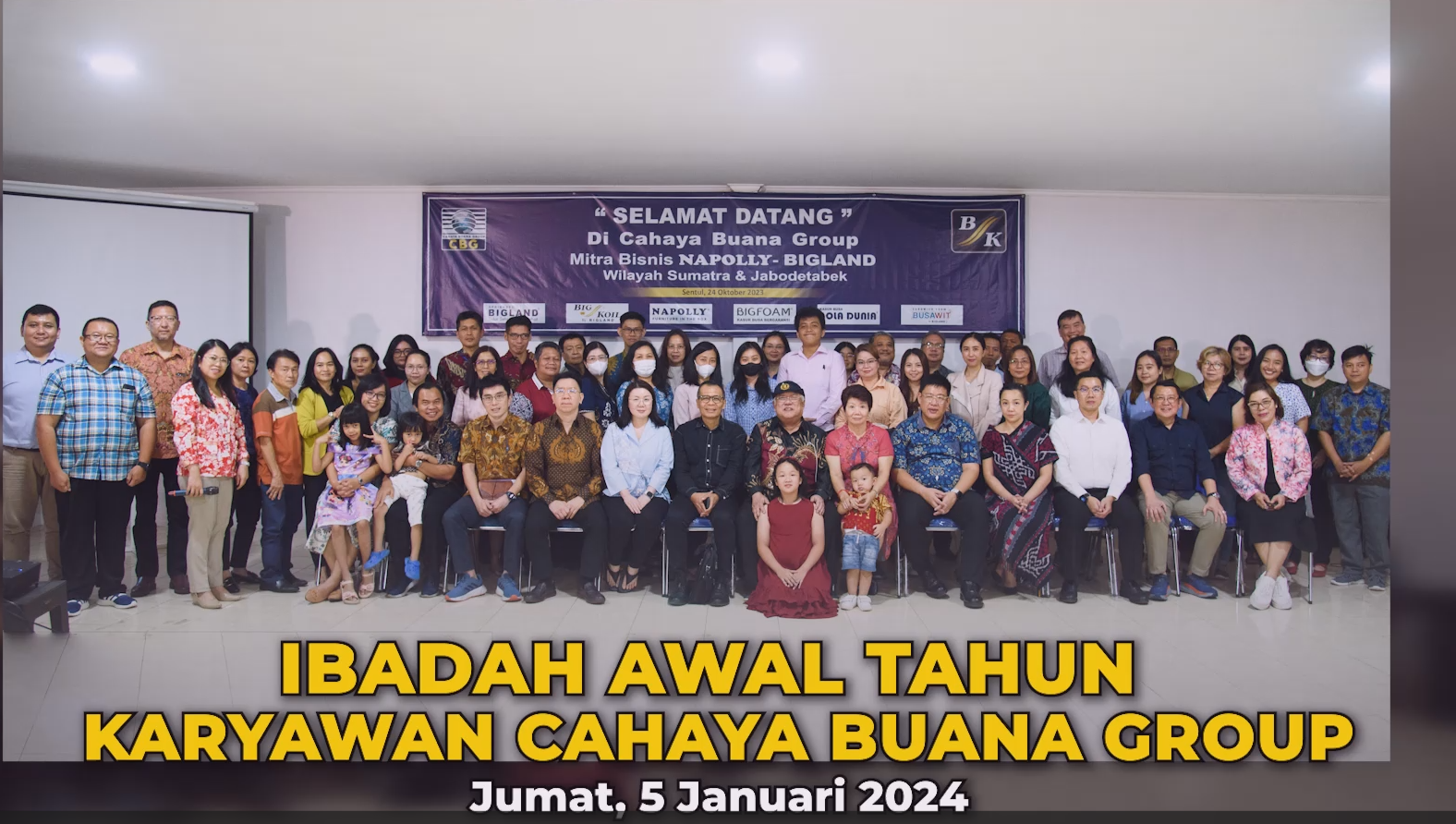 Ibadah Awal Tahun 2024 Karyawan Cahaya Buana Group